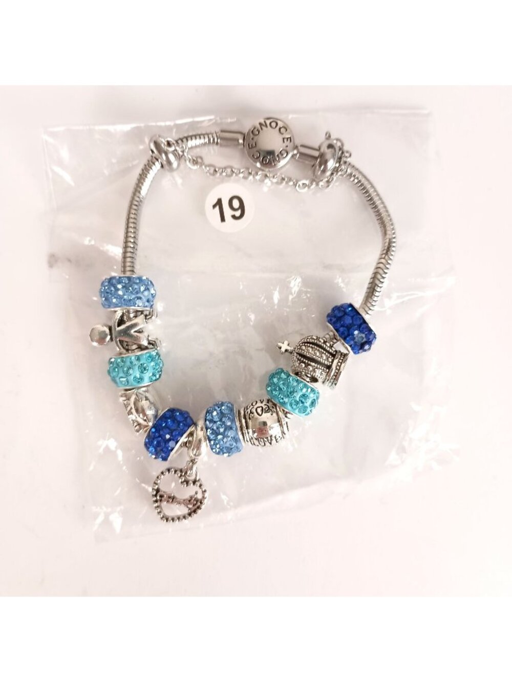 Gnoce Family Charm Bracelet 19cm Stainless Steel Gift Jewelry New Cute Charms